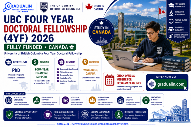 UBC Four Year Doctoral Fellowship