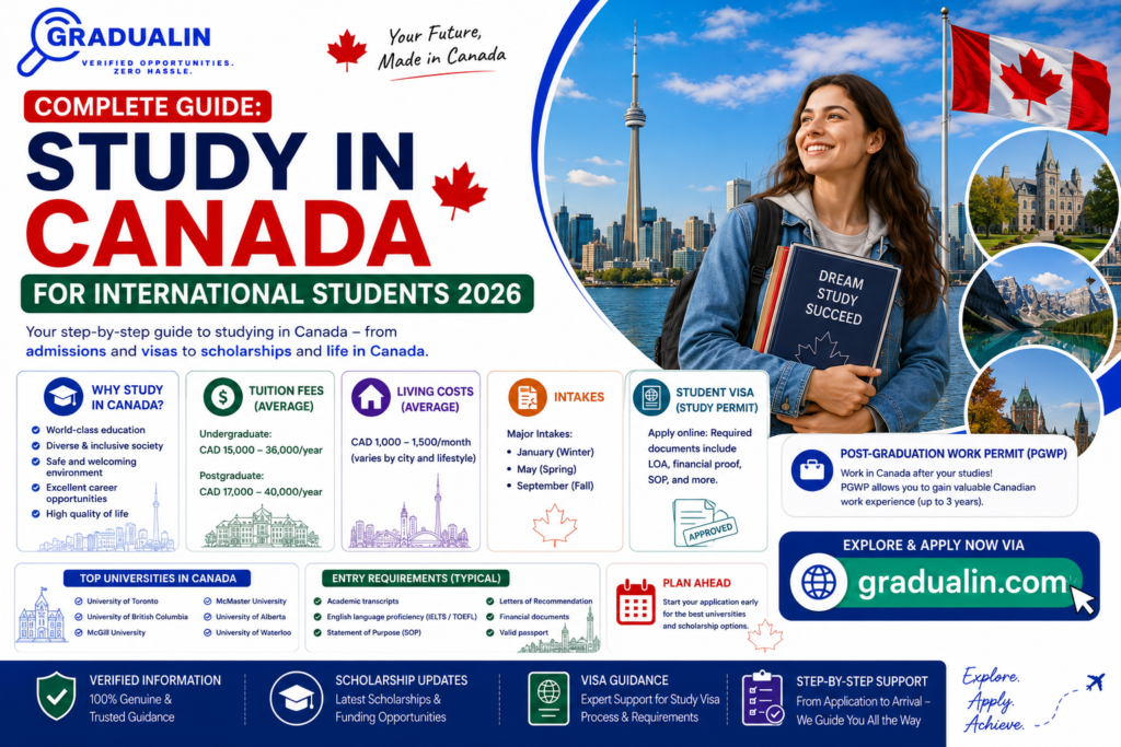 study in Canada for international students 2026