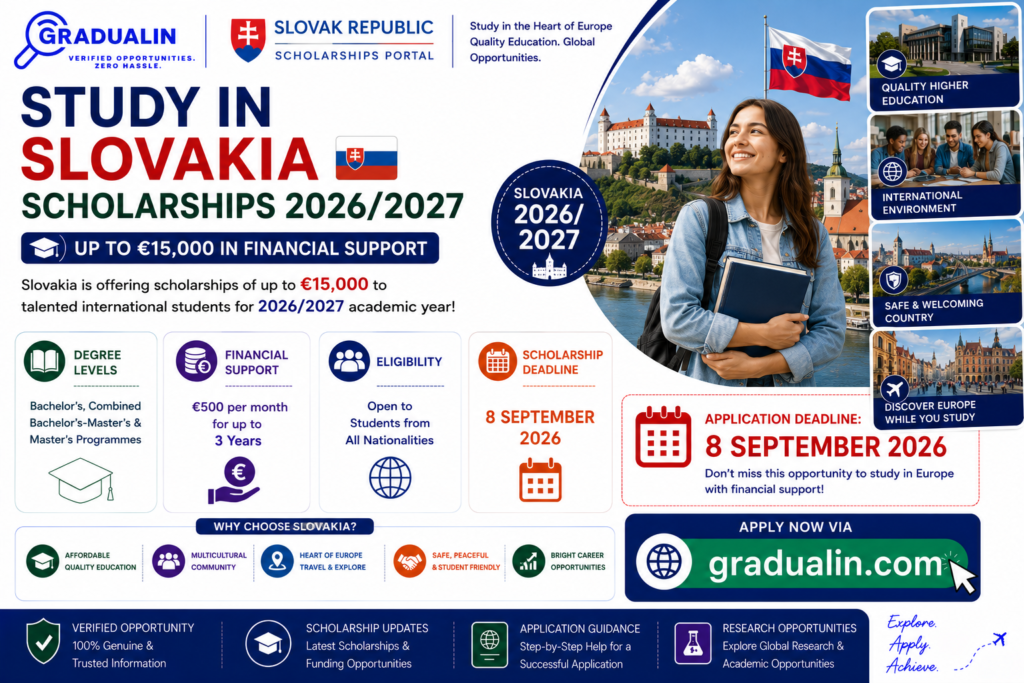 Slovakia scholarship 2026 international students