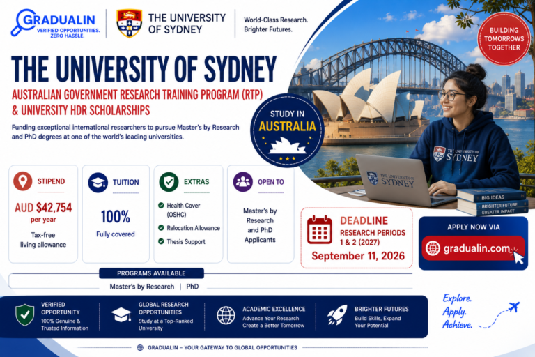 University of Sydney RTP scholarship 2027