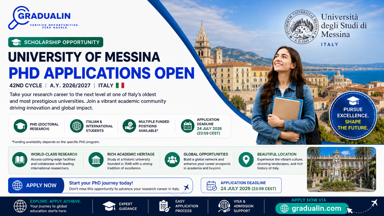 University of Messina PhD scholarships 2026