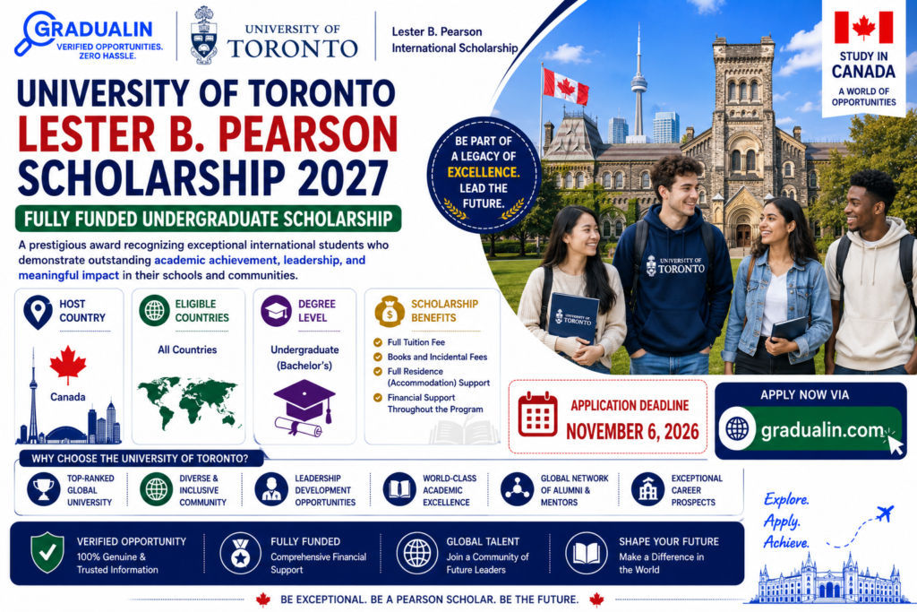 Lester B. Pearson Scholarship 2027