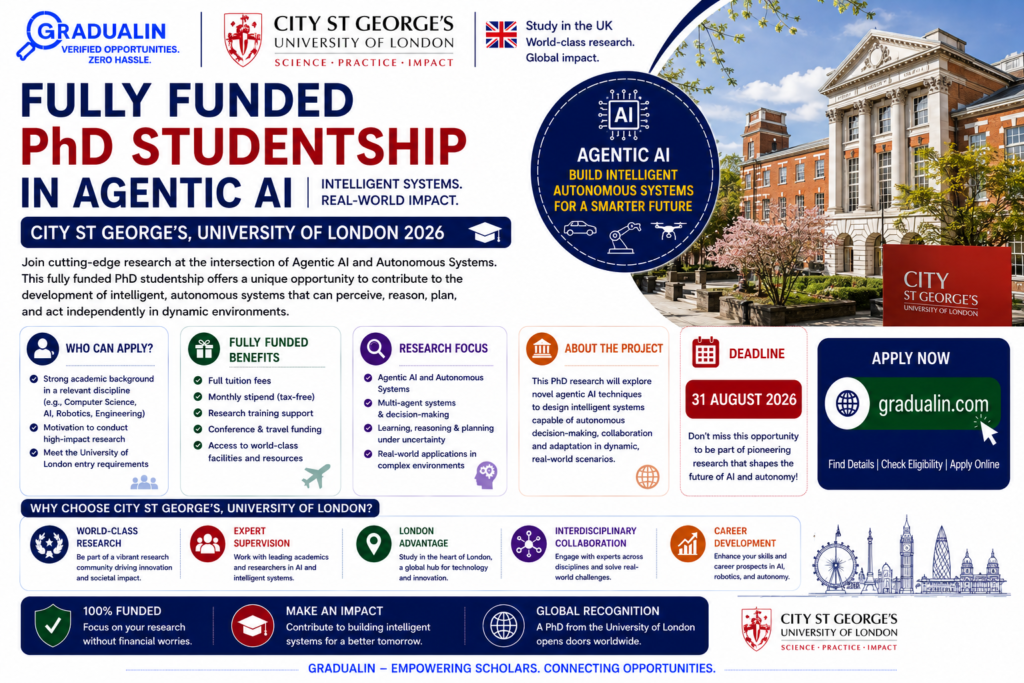 PhD studentship Agentic AI UK 2026