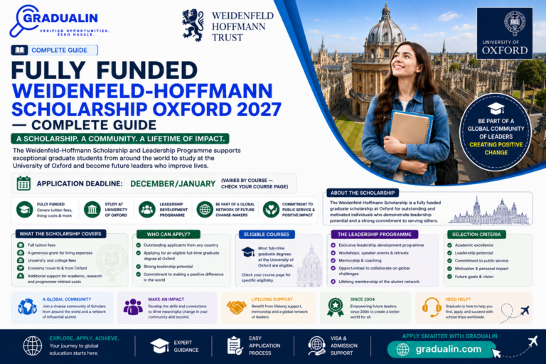 Weidenfeld-Hoffmann Scholarship Oxford 2027
