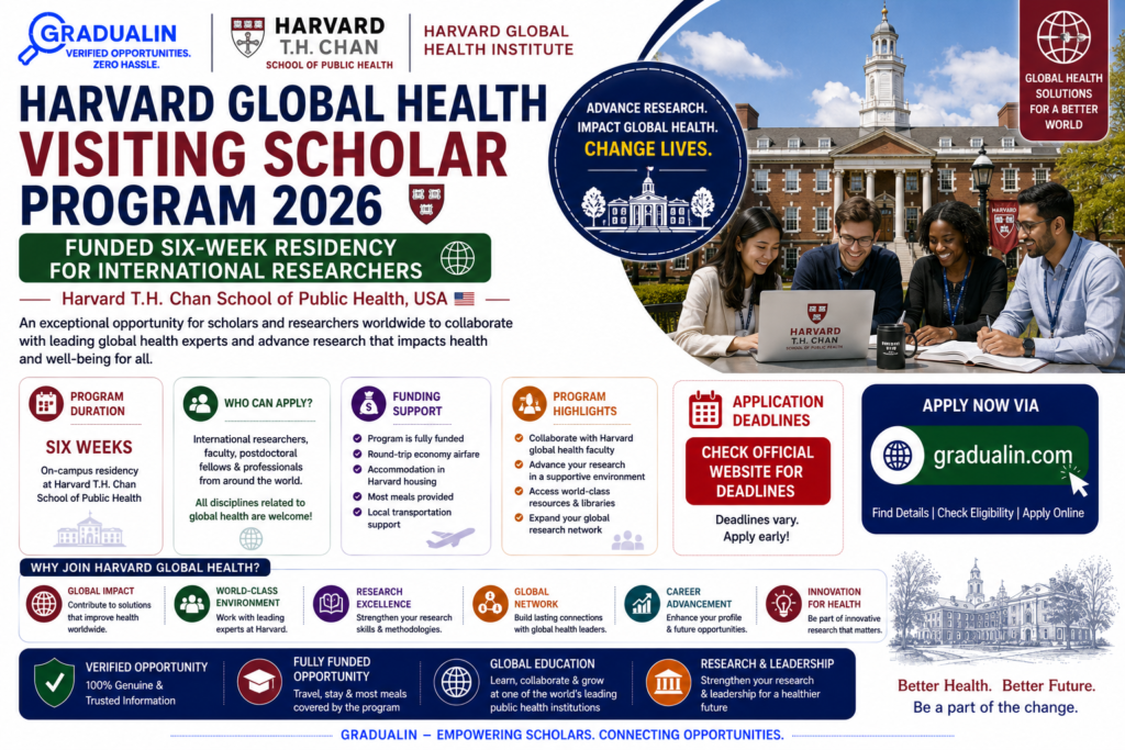 Harvard Global Health Visiting Scholar 2026