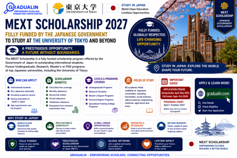 MEXT Scholarship 2027