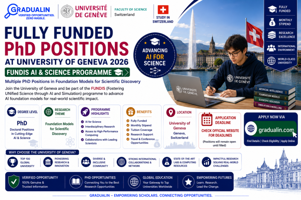 PhD positions University of Geneva 2026