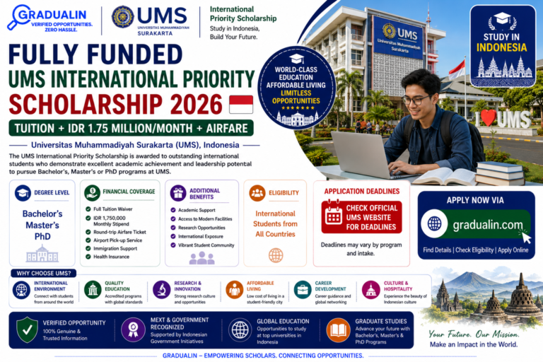 UMS International Priority Scholarship 2026